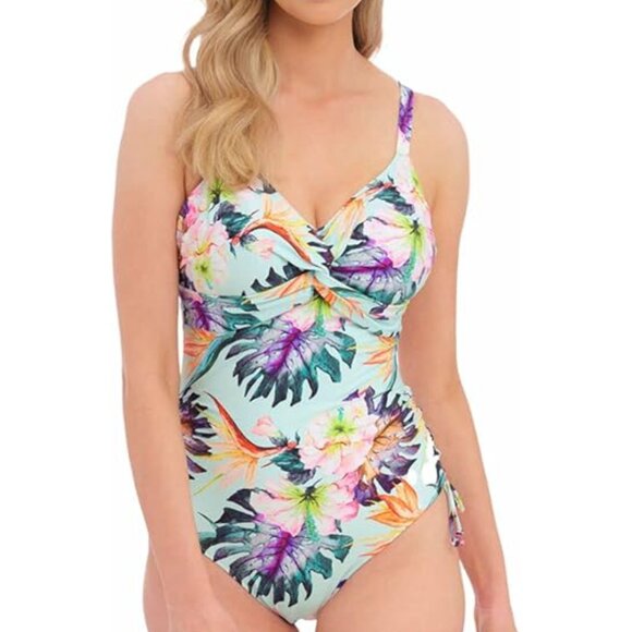 NWT Fantasie Women's Paradiso Underwire Twist Front Swimsuit Size 32J - Picture 1 of 7
